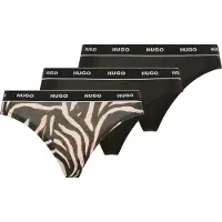 HUGO Dreierpack Strings aus Stretch-Baumwolle mit Logo-Details Grösse L