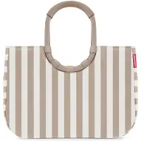 Reisenthel loopshopper L, Beige, Weiß, Polyester, Stoffbeutel, Muster, 25 l, 460 mm