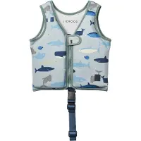 Liewood Schwimmweste - 11-15 kg - Dove - Shark/Dove Blue - - One Size - Schwimmwesten