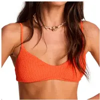 Billabong Bade-Shirt "Summer High V", Damen, Gr. M, Cup B, fusion orange, Obermaterial: 69% Microfaser, 23% Microfaser, 8% Elasthan;, Bikini-Oberteile Bade-Shirt
