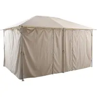 Hespéride 6 vorhänge für gartenlaube santorini beige leinen -