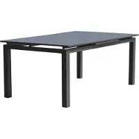 Dcb Garden Rechteckiger ausziehbarer Gartentisch - Anthrazitgrau - Aluminium - 10 Personen - 180/240 x 100 cm - MIAMI -
