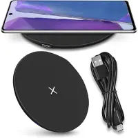 NAUCI QI Ladematte Ladegerät für Samsung Galaxy Note 20 Ultra Wireless 15W Ladestation
