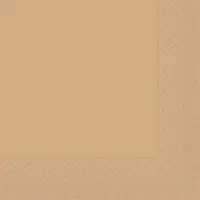 Mank Serviette Tissue in Sand, 33 x 33 cm, 1/4 Falz, 100 Stück