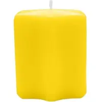 Kopschitz Kerzen Sternkerzen Zitrone Gelb 60 x Ø 60 mm, 8 Stück