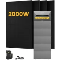 Anker SOLIX Solarbank 3 E2700 Pro, mit 4 x 500 Bifaziale Solarmodule.by Powerness - 16kWh / 1 x Smart Meter / Selbstabholung
