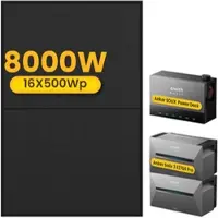 Anker 2x Solarbank 3 E2700 Pro mit Power Dock Multisystem, mit 16 x 500 Bifaziale Solarmodule, by Powerness - ohne Smart Meter / Standardversand