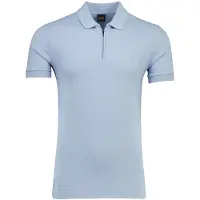 BOSS Hellblaues Polo BOSS Orange normale Passform