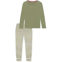 Schiesser Damen Pyjama Casual EssentialsSchlafanzug, Pyjama Set, Nachtwäsche