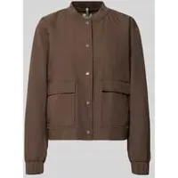 Camel active Indoor Blazer mit Bomberkragen in Braun | Gr.: 38