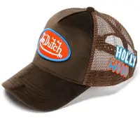 Von Dutch Shop Für Velvet Trucker Baumwollbraune Kappen