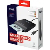 Trust Computer Products Primo Smart-Card-Lesegerät Drinnen USB USB Typ-C Schwarz