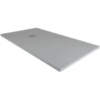 Frascio New Tecnology Duschwanne 80 x 80 cm Vulcano Line Dunkelgrau RAL 7005 mit Abfluss