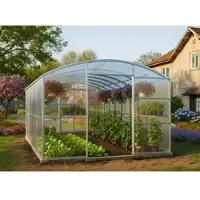 Garten Dream Polycarbonat Gewächshauser "Avalon" 3x4m aus Stahl, mit 6mm Polycarbonat