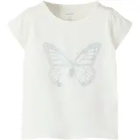 Name it T-Shirt "NMFFIPASA CAP SL TOP BOX" mit sommerlichem Schmetterlings-Druck