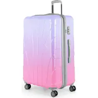 Suitline - Reisekoffer groß erweiterbar, Koffer XL 4 Rollen, Rollkoffer Hartschale, Trolley Hardcase Check-In Gepäck 20-23 kg, Gurtmaß 158 cm, TSA,Sakura