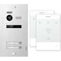 Balter EVO Silber Video Türsprechanlage EVO-TALK 2-Draht BUS Komplettsystem für 2 Teilnehmer