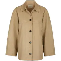 Neo Noir Damen Jacken Ravina Faux Suede Jacket - Camel - Größe 38
