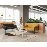 Meet by Paperflow 2-Sitzer Outdoor Sofa MEDSO, Größe L, Stahlgestell, B 1250 x T 747 x H 740 mm, 240 kg, blau