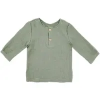Maximo Musselin-Shirt langarm, gruen, 74