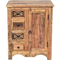 Massivart Sideboard 70 cm Akazie massiv lackiert montiert - ACANO