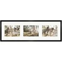 WANDStyle Galerierahmen G950 in Schwarz 23 x 70 cm für 3 Bilder im Format 13 x 18 cm