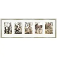 WANDStyle Galerierahmen G950 in Gold 23 x 70 cm für 5 Bilder im Format 10 x 15 cm