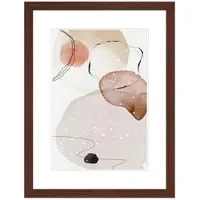 WANDStyle Bilderrahmen H300 aus Massivholz in Braun 40 x 60 cm im Stil Modern