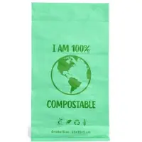 RyanPack Kompostierbare Bio Versandbeutel aus Maisstärke 30x40+5 cm 70 μm grün – 25 Stück