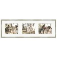 WANDStyle Galerierahmen G950 in Gold 25 x 80 cm für 3 Bilder im Format 15 x 20 cm