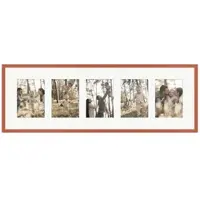 WANDStyle Galerierahmen G950 in Kirschbaum-Optik 30 x 90 cm für 5 Bilder im Format 13 x 18 cm
