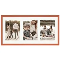 WANDStyle Galerierahmen G950 in Kirschbaum-Optik 25 x 50 cm für 3 Bilder im Format 13 x 18 cm
