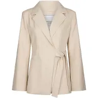 Neo Noir Damen Blazers Carmia Melange Tie Blazer - Beige - Größe 42