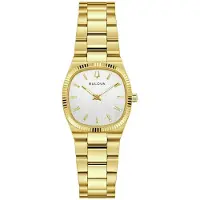 Bulova Damen Armbanduhr 97L189 Classic Edelstahl goldplattiert