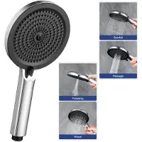 CECIPA Waschtischarmatur mit Ablaufgarnitur Waschbecken Wasserhahn Mischbatterie Bad Armatur ，Schwarz