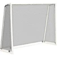 Charlsten Fußballtor World Cup (225x175x80 cm) - Weiß, mit Torwand