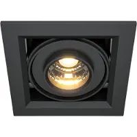 Maytoni LED Einbaustrahler 10W Schwarz, Beweglich, Quadrat, Warmweiß, 650lm