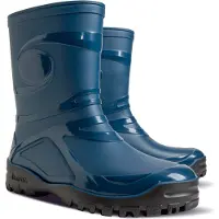 Demar Gummistiefel Regensteifel Gartenstiefel Arbeitsschuhe Freizeitstiefel Dunkelblau 40