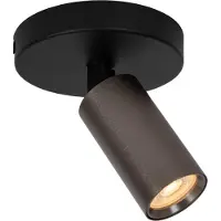 Licht-Erlebnisse Spot Lampe Aluminium GU10 verstellbar Schwarz Kaffeebraun Modern Strahler