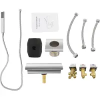 OEM Wasserfall-Wasserhahn-Set, modernes Design, Handbrause, einfache Montage, Silber
