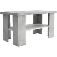 Masseno Couchtisch LAURA 90 cm Kaffetisch für Wohnzimmer Sofatisch Wohnzimmertisch Titanfarben