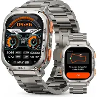 Kospet TANK M3 Ultra GPS Smartwatch Herren mit Telefonfunktion, 60+Tage Akkulaufzeit, 1,96 AMOLED Display 5ATM Wasserdicht uhr Weihnachtsgeschenk