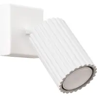Licht-Erlebnisse Wandleuchte Weiß Aluminium Wohnzimmer Flur GU10 B:8 cm Wandstrahler Wandlampe verstellbar