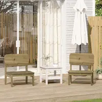 vidaXL Hochwertig Gartenstühle 2 Stk. 60x52,5x72 cm Kiefernholz Imprägniert 859326