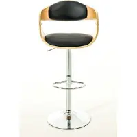 CLP 2er Set Barhocker Kingston C Kunstleder natura/schwarz