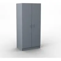 Masseno Drehtürenschrank PINELLO 81/177/52cm 2-türig Schlafzimmer Schrank Kleiderschrank Graphitfarben