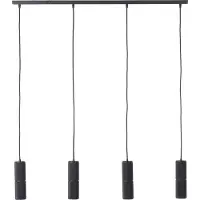 Brilliant Pendelleuchte 4-flammig Marty schwarz IP20 GU10 dimmbar LED-Leuchtmittel inklusive und wechselbar