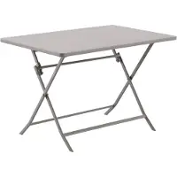 Hespéride Gartentisch greensboro 4-sitzer klappbar kaffee 110x70cm -
