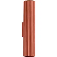 Licht-Erlebnisse Wandleuchte Up Down Rot Treppenhaus indirekt GU10 2 flammig H:30 cm Wandstrahler Flur
