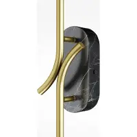 Maytoni Renaissance LED Wandlampe 6W, Schwarz Marmur & Gold, 63cm, IP20